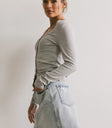 Long sleeves top in grey