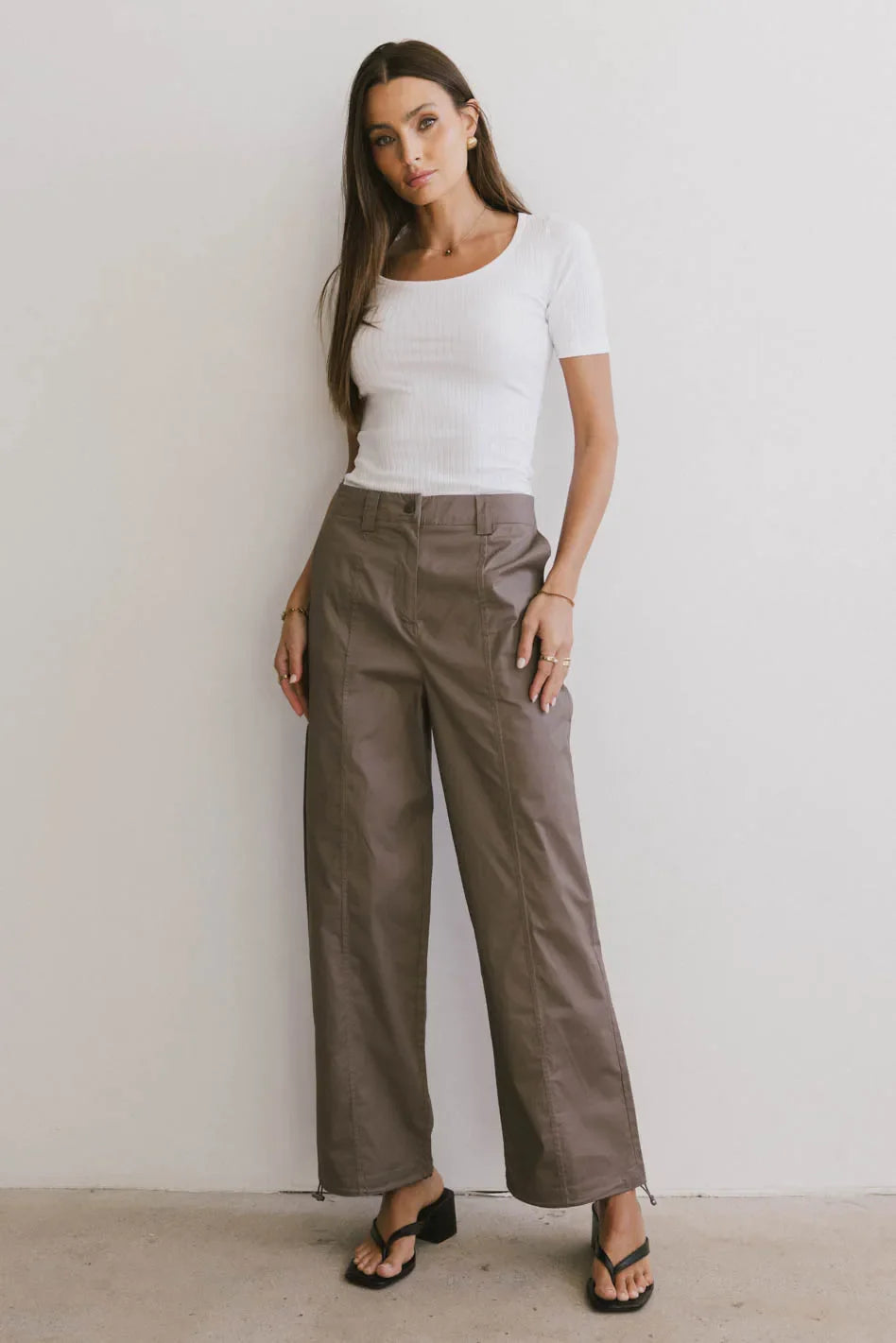 Pants in mauve