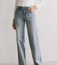 Straight legs denim in light wash