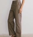 Wide leg pants in mauve