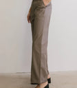 Two hand pockets pants in mauve