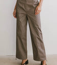 High rise pants in mauve