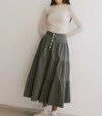 Skirt in sage