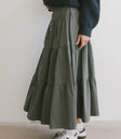 Woven skirt in sage