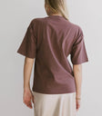 Basic top in mauve