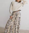 Maxi floral skirt