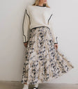 Pleated style skirt in blue