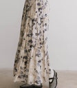 Woven skirt in blue
