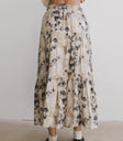 Tiered skirt in blue