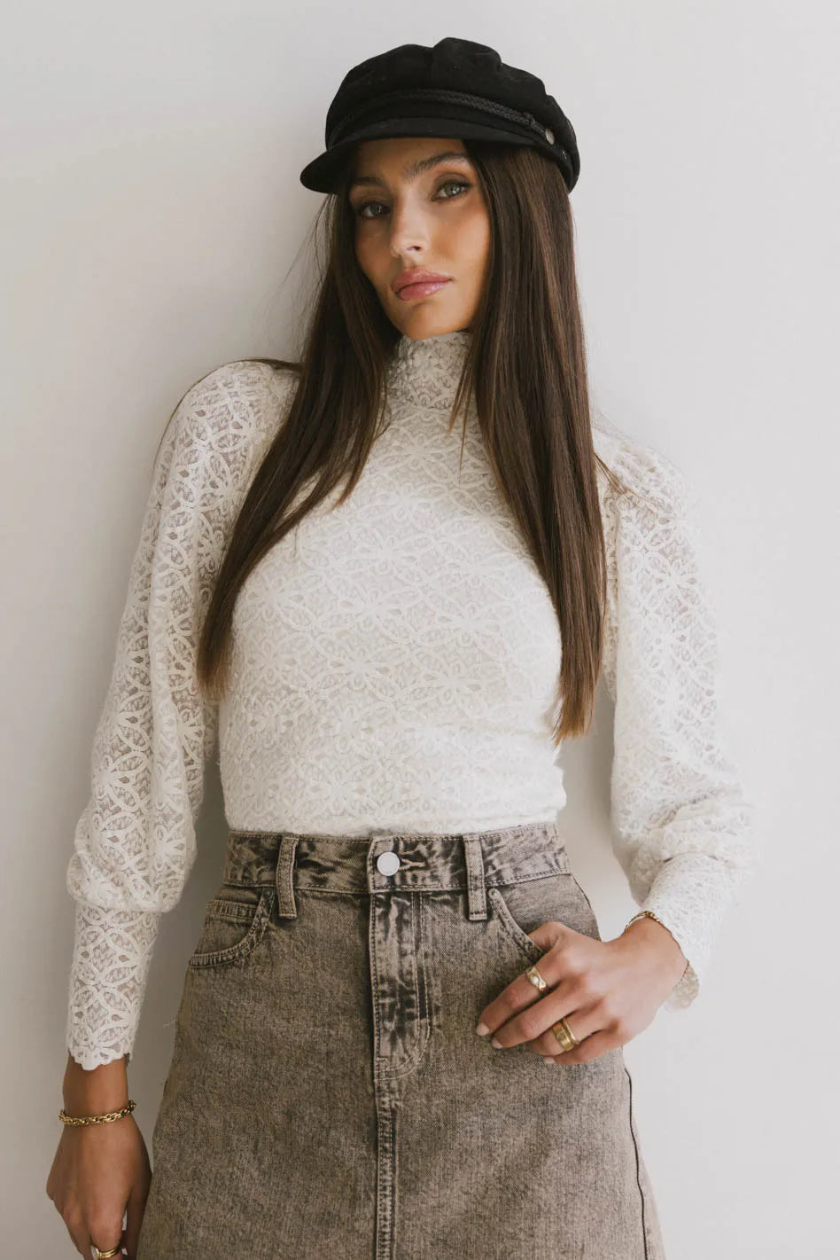 Top in ivory