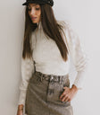 mini denim washed skirt