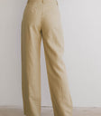 STRIPED YELLOW DRESS PANTS