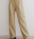 PINSTRIPE LINEN PANTS
