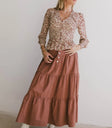 Skirt in mauve