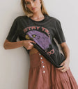 Knit top in charcoal
