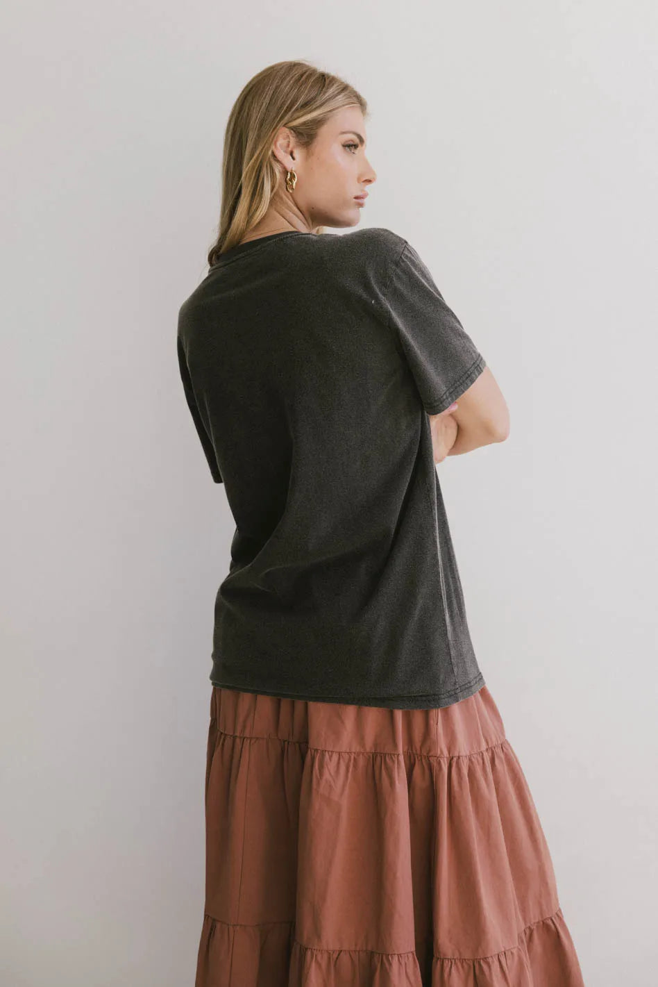 Charcoal basic top