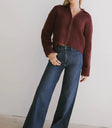 Wide leg pants in medium wash