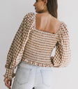 Elastic back top in rust