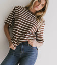 Knit striped top