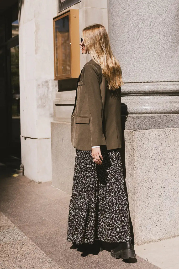 Black maxi skirt