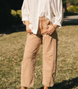 barrel jeans in rust