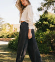 Avery Crinkle Joggers in Black