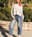 Lisette Barrel Jean in Dark Wash