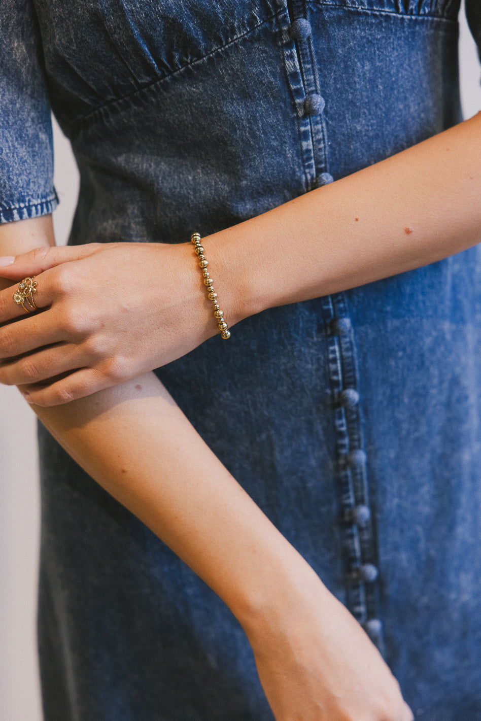 Dots gold bracelet