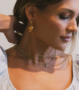 Britt Open Hoop Heart Earrings