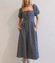Two hand pocket dress in navy