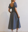 Midi dress in navy