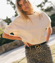 Knit top in tan