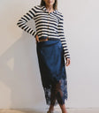 Midi skirt in navy