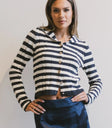 Striped sweater in navy