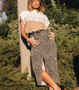 Leopard print skirt
