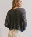 Plain color top in navy