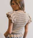 Plain color top in tan