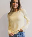 Knit top in yellow