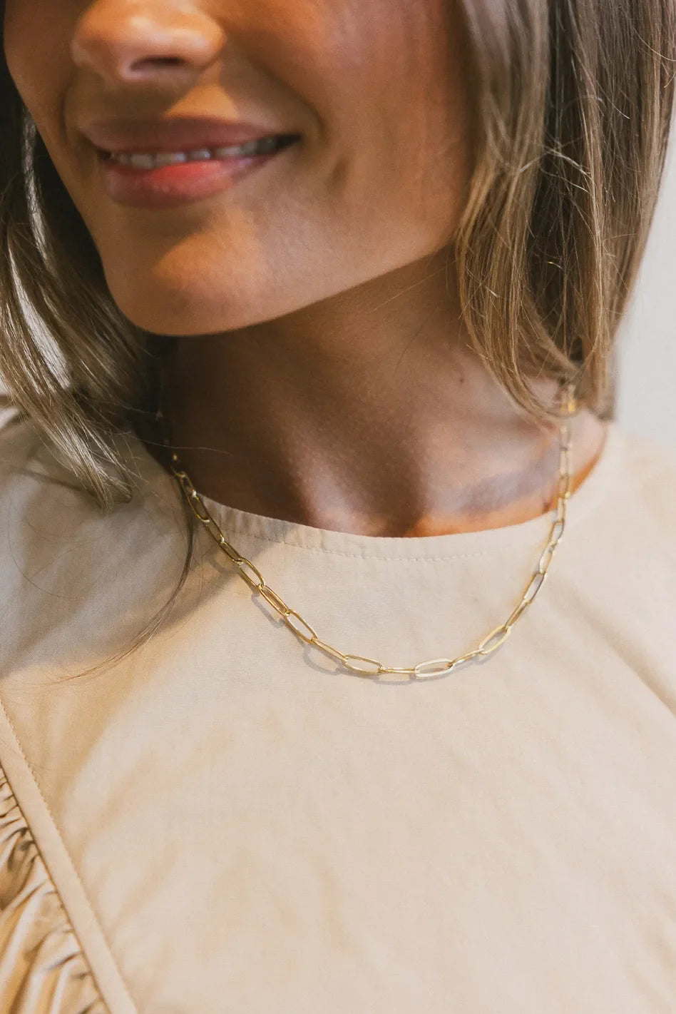 Chain necklace in gold