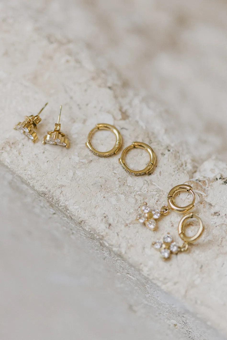 Gold color earrings