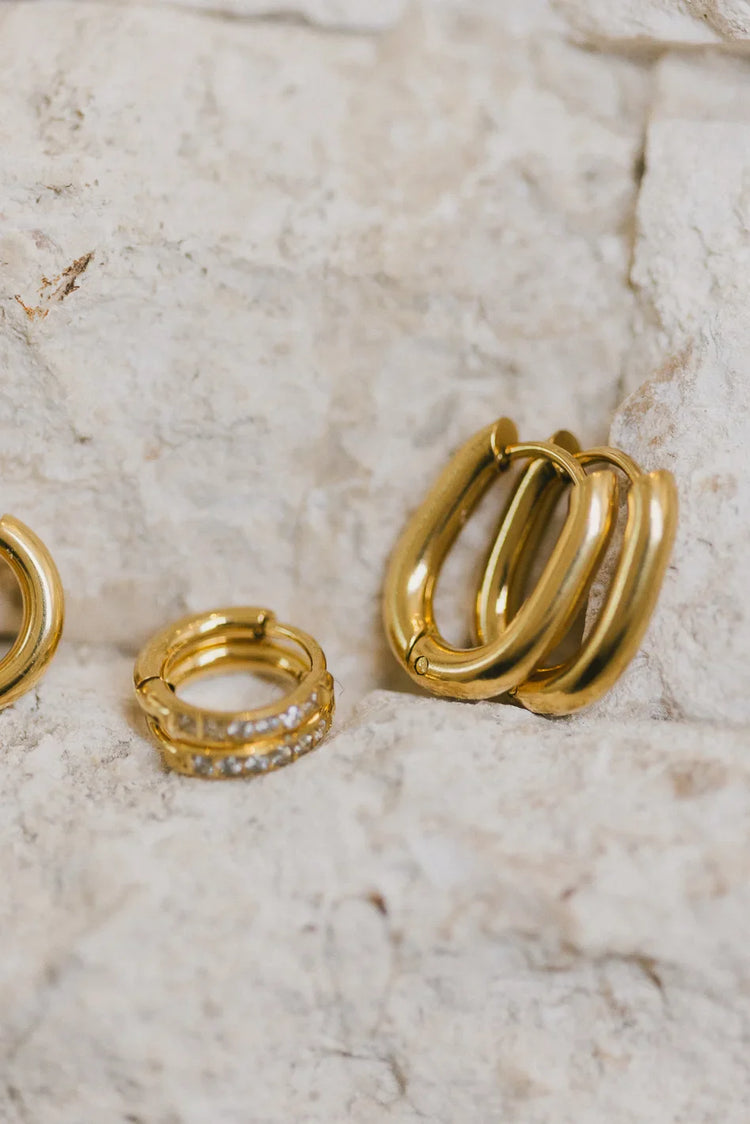 Gold earrings