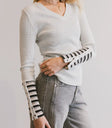 Long sleeves top n grey