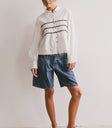 Long sleeves top in white
