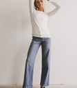 Knit top in white