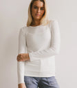 Knit top in white