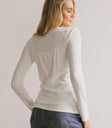 Plain color back top in white